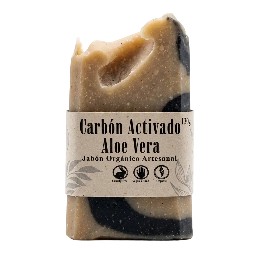 MiniJabon Carbón Activado Aloe Vera 50g