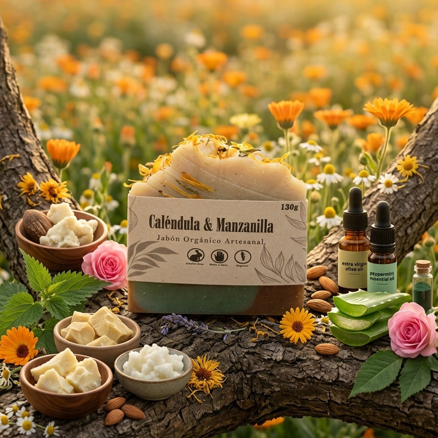 Jabón Caléndula Manzanilla 130g