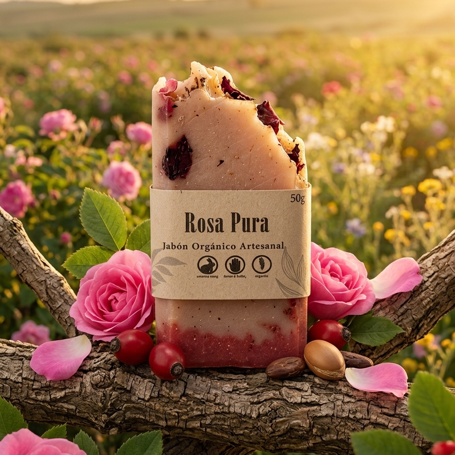 MiniJabon Rosa Pura 50g