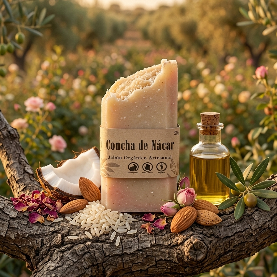 MiniJabon Concha Nacar y Arroz 50g
