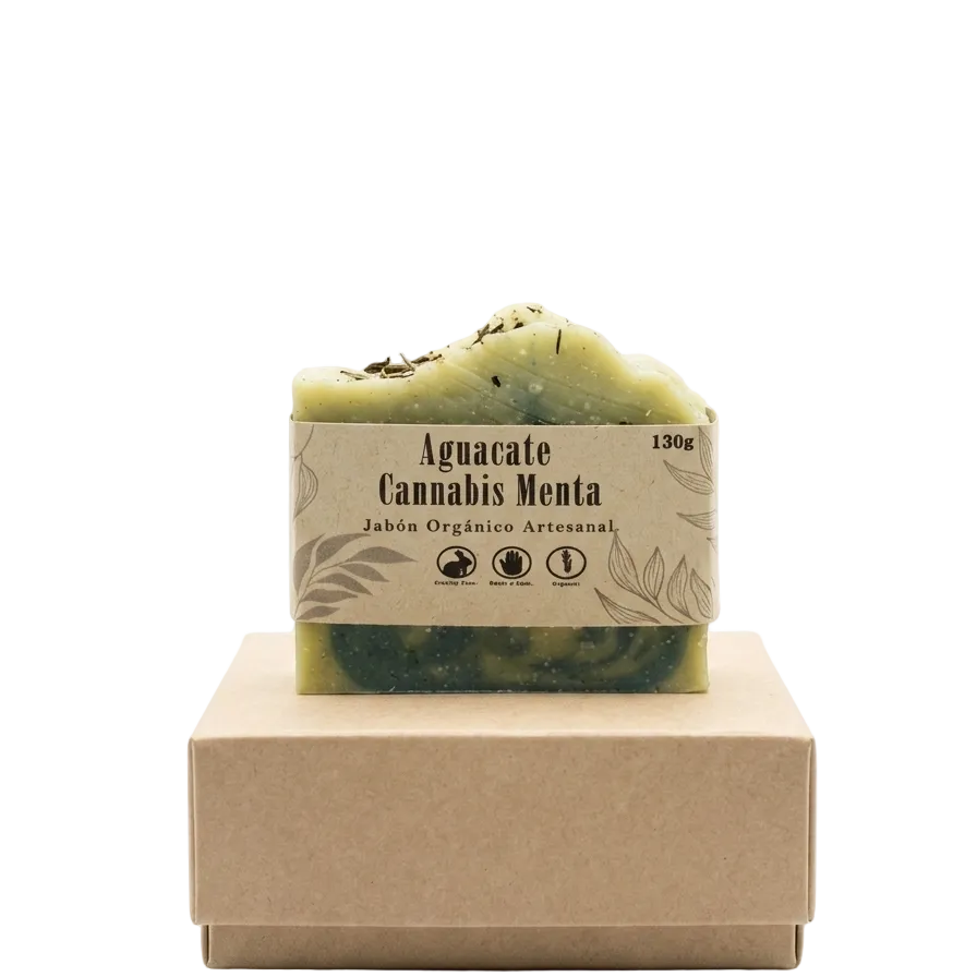 Jabon Aguacate Menta Cannabis 130g