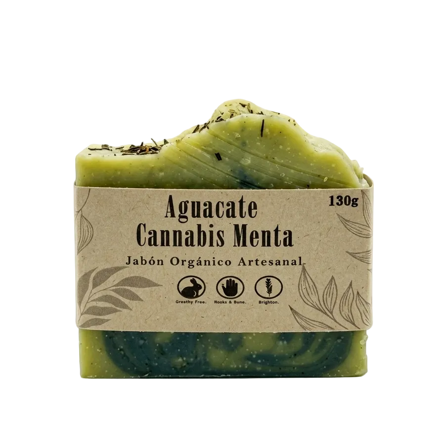 Jabon Aguacate Menta Cannabis 130g