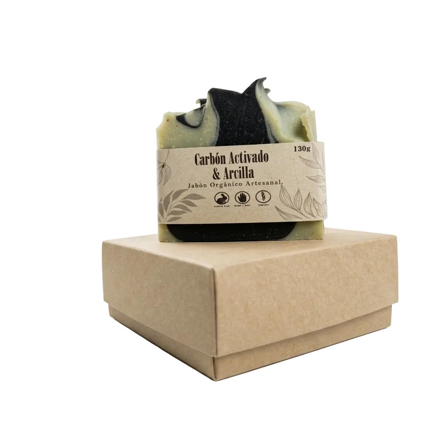 Jabon Carbon Activado y Arcilla 130g
