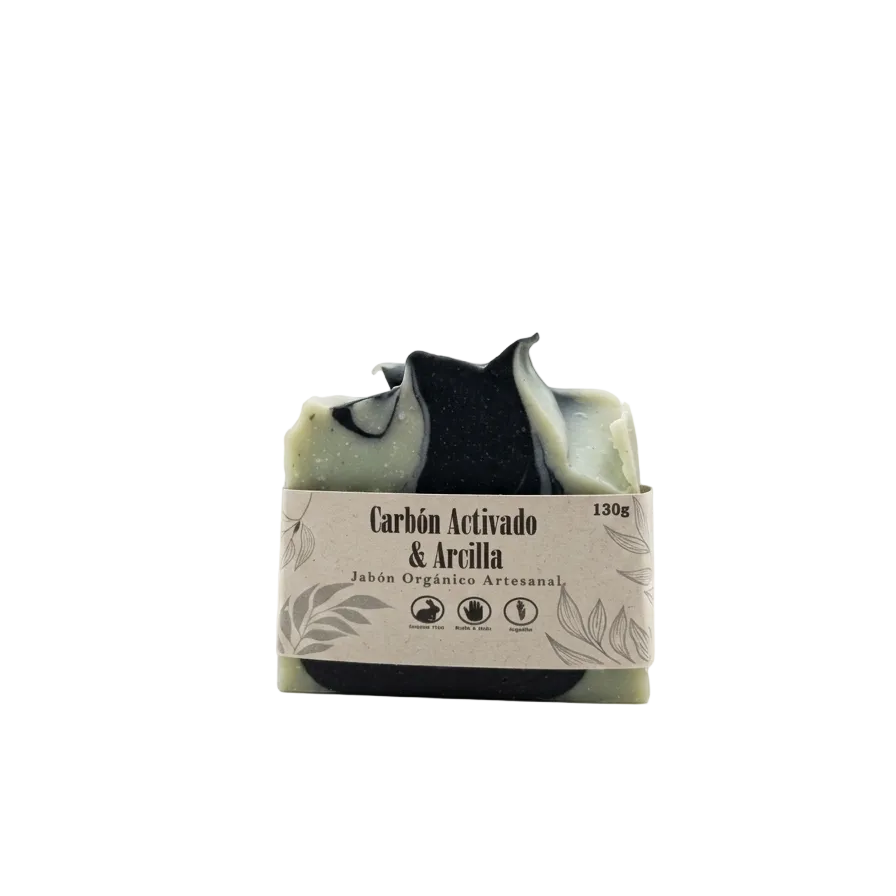 Jabon Carbon Activado y Arcilla 130g