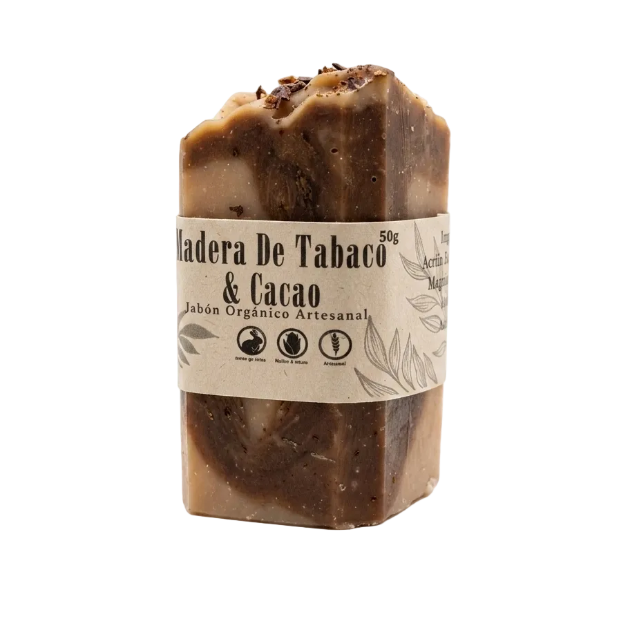 MiniJabon Madera de Tabaco y Cacao 50g