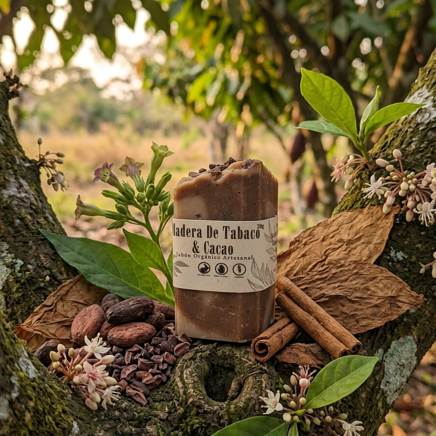 MiniJabon Madera de Tabaco y Cacao 50g
