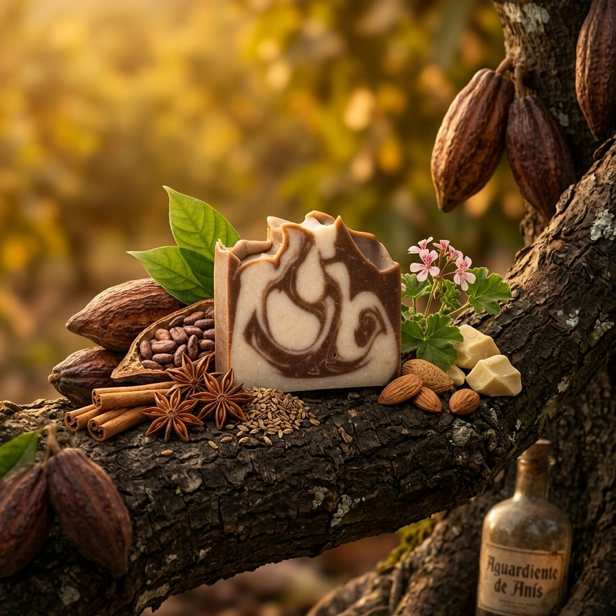 Jabon Cacao Aguardiente Anis 130g