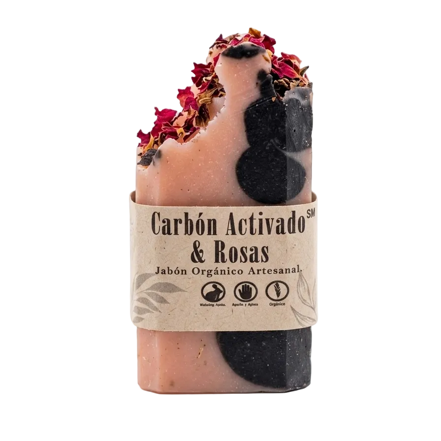 MiniJabon Carbón Activado Rosas 50g
