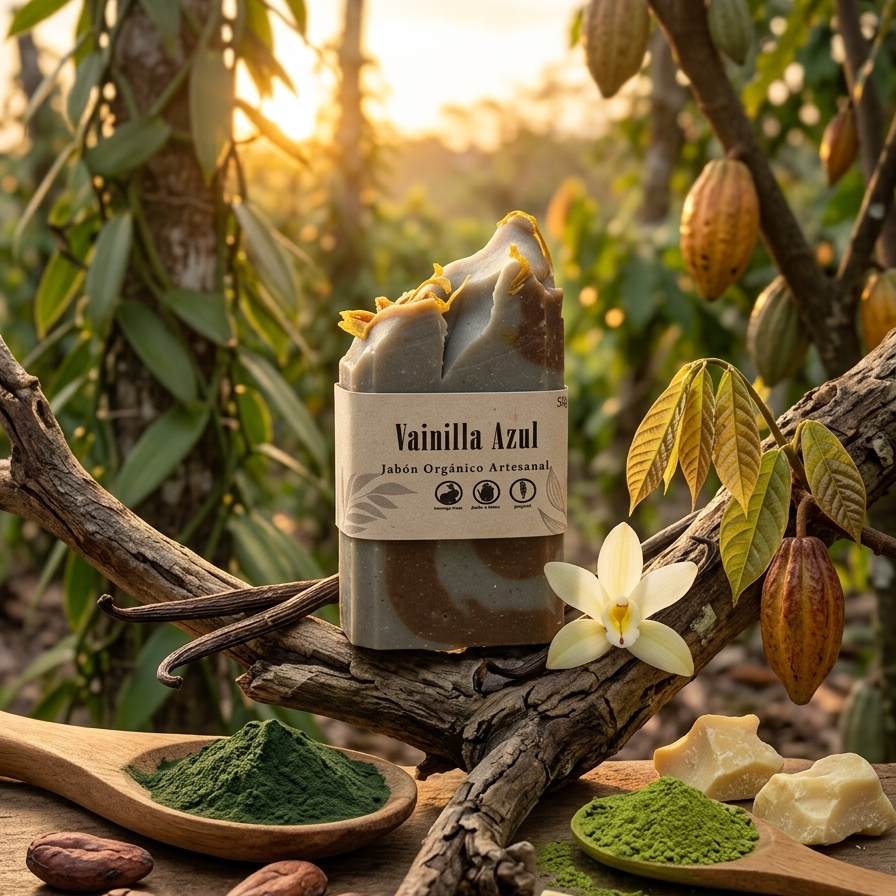 MiniJabon Vainilla Azul 50g