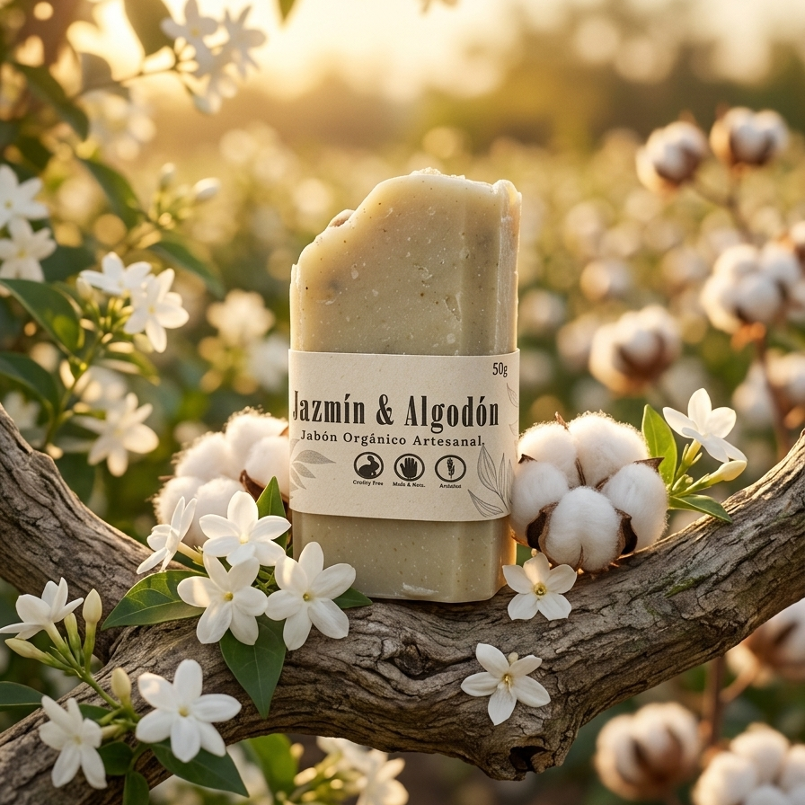 MiniJabon Jazmin Algodon 50g