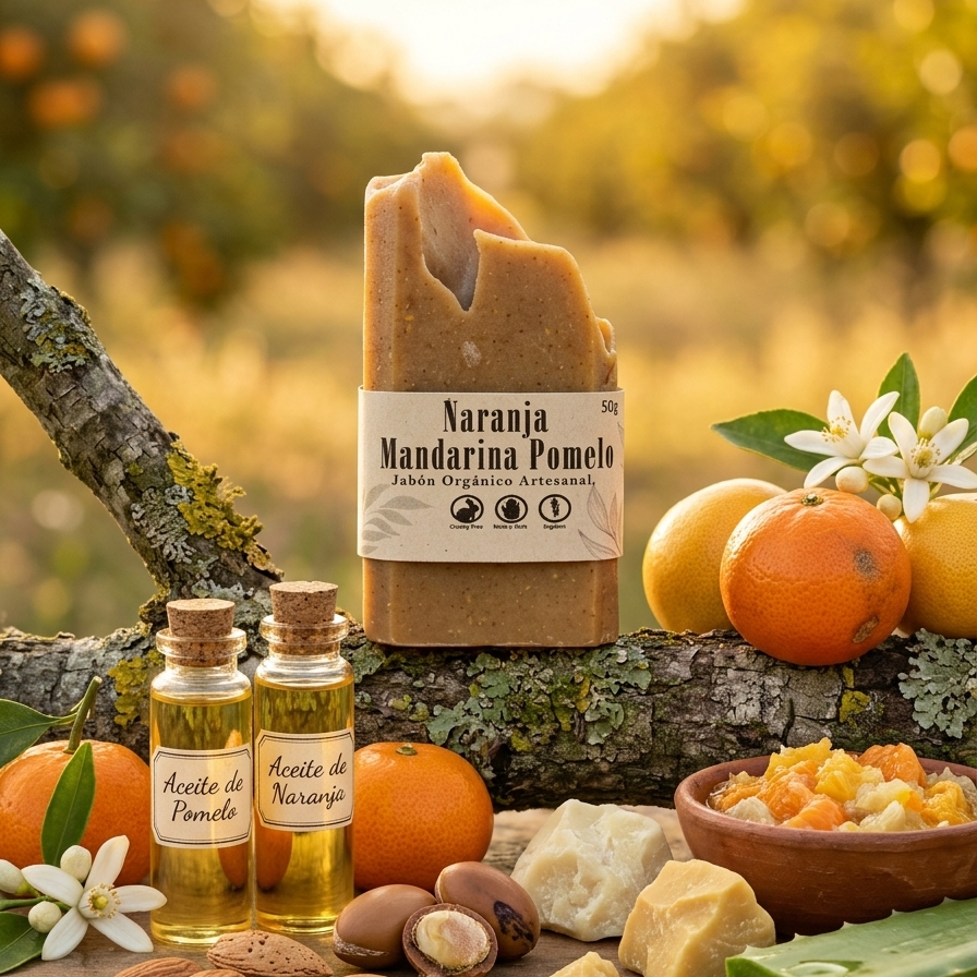 MiniJabon Naranja Mandarina Pomelo 50g