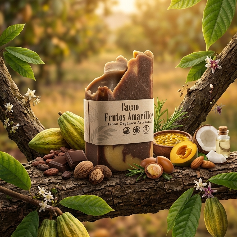 MiniJabon Cacao Frutos Amarillos 50g