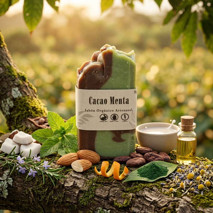 MiniJabon Cacao Menta 50g