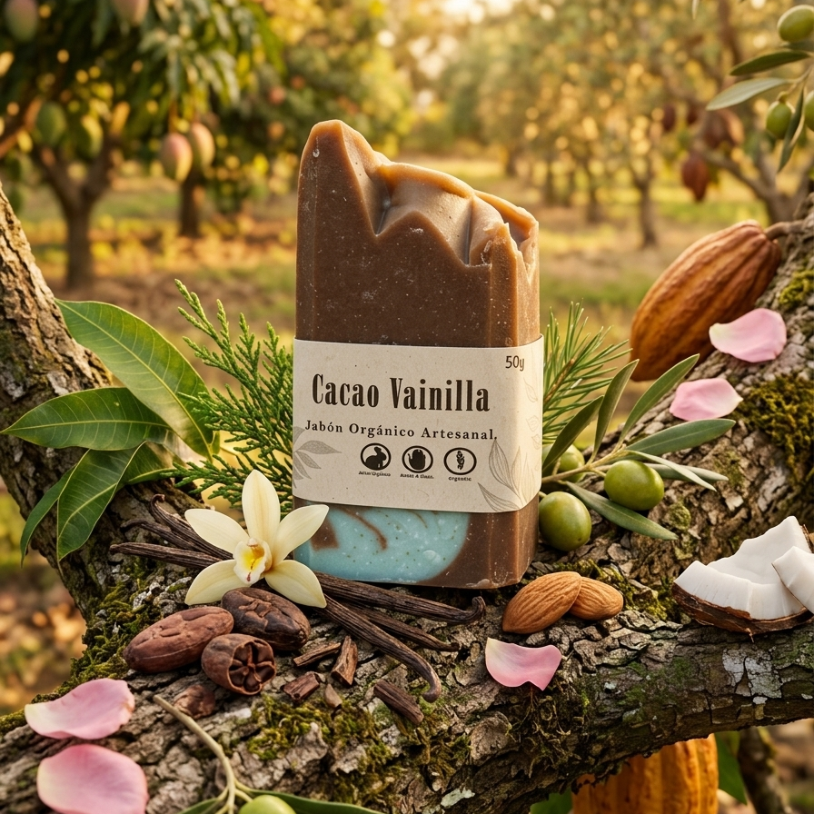 MiniJabon Cacao Vainilla Azul 50g