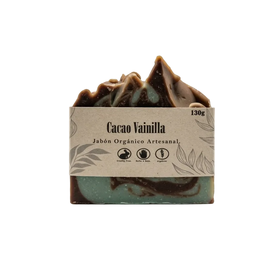 Jabon Cacao Vainilla Azul 130g