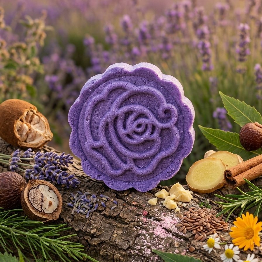 Mini Shampoo Solido Lavanda 35g